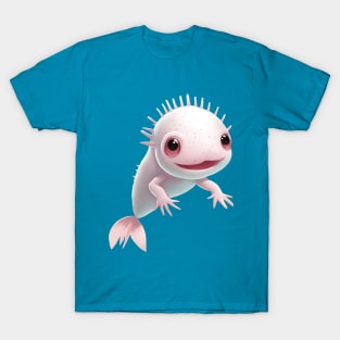 ILLUSTRATION OF AN AXOLOTL AMPHIBIAN T-Shirt